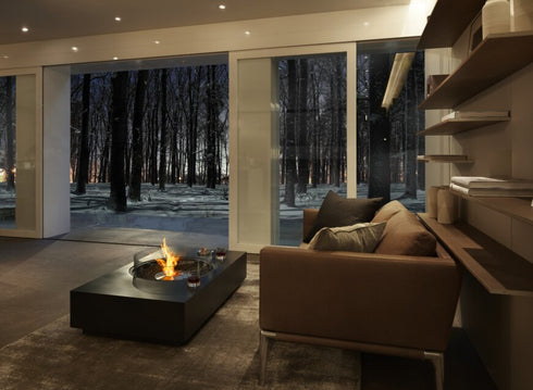 Ecosmart Fire Martini 50 Fire Pit Table - Natural Finish / Stainless Steel Burner - ESF.O.MTI.50.NA